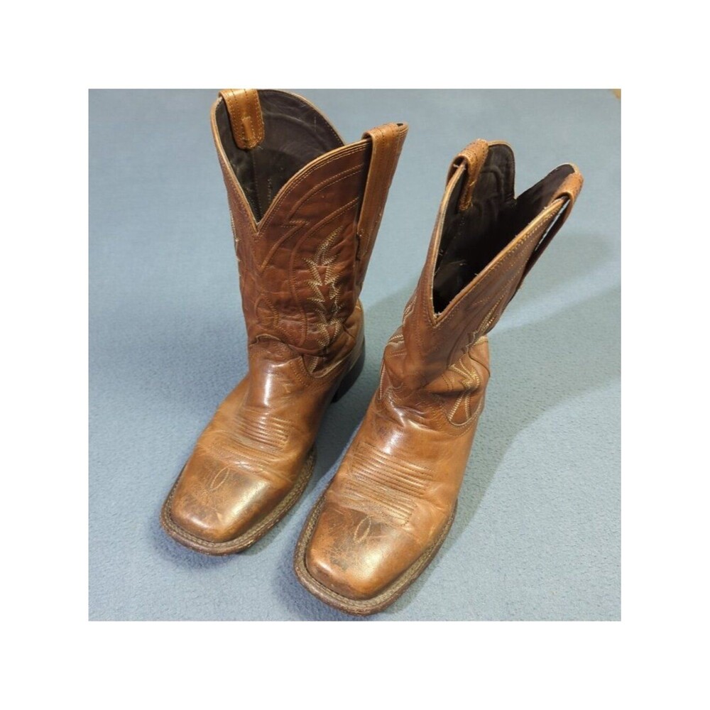 Tecovas Boots Men's 9.5 D Brown The Doc Leather Heeled Western Cowboy